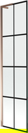 Mexen Next L ecran de cadă 1-panou 50 x 150 cm, model negru, aur roz - 895-050-000-03-77-60
