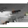 Paravan cadă Mexen Next L cu 1 panou, 80 x 150 cm, model negru, aur roz - 895-080-000-03-77-60