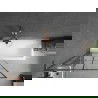Mexen Next L paravan cadă 1-panou 90 x 150 cm, model negru, aur roz - 895-090-000-03-77-60