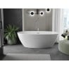 Mexen Eris cadă freestanding 155 x 80 cm, alb, preaplin crom - 53441558000-01