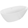 Mexen Eris cadă freestanding 155 x 80 cm, alb, supraplin alb - 53441558000-20