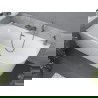 Mexen Mia cadașe liber stânga 170 x 80 cm, alb, descarcare gun gray periat - 52691708000L-66