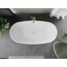 Mexen Eris cadafre standing 155 x 80 cm, alb, scurgere din aur periat - 53441558000-55