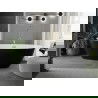Mexen Eris cadafă liberă 155 x 80 cm, alb/negru, cu evacuare aurie - 53441558075-50
