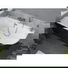 Mexen Mia szabadon álló balos kád 170 x 80 cm, fehér/fekete, gun gray kefe - 52691708075L-66