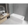 Mexen Vega téglalap alakú kád 150 x 70 cm burkolattal és 1-szárnyú paravánnal 70 cm, átlátszó, króm - 550115070X9007010100