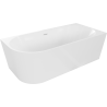 Mexen Mia cada de baie freestanding colţară dreapta 170 x 80 cm, alb, deversare albă - 52691708000P-20
