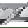 Cadă Mexen Mia freestanding, colț drept 170 x 80 cm, alb, evacuare gun gray periat - 52691708000P-66