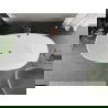 Mexen Eris szabadon álló kád 170 x 80 cm, fehér, rózsaarany átfolyó - 53441708000-60