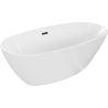 Cadă freestanding Mexen Eris 170 x 80 cm, alb, scurgere neagră - 53441708000-70