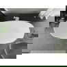 Mexen Eris cada de baie independentă 170 x 80 cm, alb/negru, preaplin alb - 53441708075-20