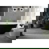 Mexen Eris cadă independentă 170 x 80 cm, alb/negru, cu preaplin din aur periat - 53441708075-55