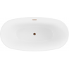 Mexen Eris cada liberă 170 x 80 cm, alb/negru, supraplin aur roz - 53441708075-60
