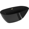 Mexen Eris önálló kád 170 x 80 cm, fekete, brushed gold túlfolyó - 53441708070-55