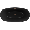 Mexen Eris szabadon álló kád 170 x 80 cm, fekete, csiszolt bronz lefolyó - 53441708070-65