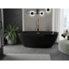 Mexen Eris cada freestanding 170 x 80 cm, negru, supapă din bronz periat - 53441708070-65