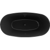 Mexen Eris cada freestanding 170 x 80 cm, negru, deversare neagră - 53441708070-70