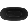 Mexen Eris szabadon álló kád 170 x 80 cm, fekete, fekete túlfolyó - 53441708070-70