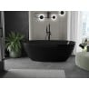 Mexen Eris cada freestanding 170 x 80 cm, negru, deversare neagră - 53441708070-70