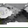 Mexen Mia cada de baie freestanding colțar stâng 180 x 80 cm, alb/negru, evacuare neagră - 52691808075L-70