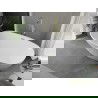 Mexen Eris cadă liberă 180 x 80 cm, albă, scurgere aurii periat - 53441808000-55