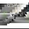 Mexen Eris cadă liberă 180 x 80 cm, albă, scurgere aurii periat - 53441808000-55