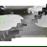 Mexen Eris cadă liberă 180 x 80 cm, albă, scurgere aurii periat - 53441808000-55