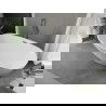 Mexen Eris szabadon álló kád 180 x 80 cm, fehér, Gun gray sötétszürke brómozott áramlás - 53441808000-66