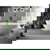 Mexen Eris szabadon álló kád 180 x 80 cm, fehér, fekete túlfolyó - 53441808000-70