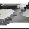 Mexen Eris szabadon álló kád 180 x 80 cm, fehér, fekete túlfolyó - 53441808000-70