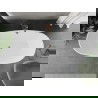 Mexen Eris szabadon álló kád 180 x 80 cm, fehér/fekete, túlfolyó csiszolt réz - 53441808075-65