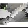 Mexen Eris cada opt cu suport liber de 180 x 80 cm, alb/negru, drenaj gun metal - 53441808075-95