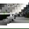 Mexen Eris cadă liberă 180 x 80 cm, alb/negru, preaplin negru - 53441808075-70