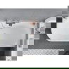 Mexen Mia szabadon álló sarok fürdőszoba kád jobb 180 x 80 cm, fehér/fekete, csiszolt réz - 52691808075P-65