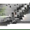 Mexen Flavia cadă freestanding 150 x 75 cm, alb, cu sistem de scurgere din cupru periat - 54031507500-65