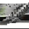 Cadă freestanding Mexen Flavia 150 x 75 cm, alb/negru, scurgere nichel periat - 54031507575-97