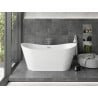 Cadă freestanding Mexen Montana 150 x 75 cm, alb, evacuare crom - 52011507500-01