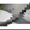 Mexen Flavia cadă liberă 160 x 75 cm, albă, overflow aurit periat - 54031608000-55