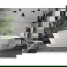 Mexen Flavia cadă liberă 160 x 75 cm, albă, overflow aurit periat - 54031608000-55