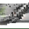 Mexen Flavia cada cu spate liber 160 x 75 cm, alb, scurgere aur roz - 54031608000-60