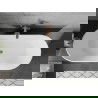 Mexen Flavia cada cu spate liber 160 x 75 cm, alb, scurgere aur roz - 54031608000-60