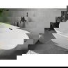 Mexen Flavia szabadon álló kád 160 x 75 cm, fehér, fekete túlfolyó - 54031608000-70