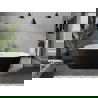 Cada Flavia cadă freestanding 160 x 75 cm, alb/negru, pre-aprobat crom - 54031608075-01