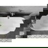 Cada Flavia cadă freestanding 160 x 75 cm, alb/negru, pre-aprobat crom - 54031608075-01