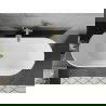 Mexen Flavia cada una liberă 160 x 75 cm, alb/negru, scurgere aurie - 54031608075-50