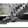 Cada Flavia cadă liberă 160 x 75 cm, alb/negru, scurgere neagră - 54031608075-70