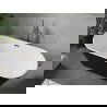 Cada Flavia cada freestanding 160 x 75 cm, alb/negru, evacuare gun metal - 54031608075-95