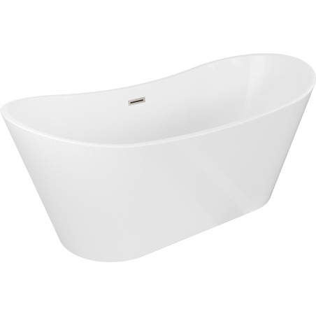 Mexen Montana cadă freestanding 150 x 75 cm, alb, supraplin finisat cu nichel - 52011507500-97