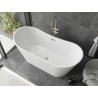 Mexen Montana cadă freestanding 150 x 75 cm, alb, supraplin finisat cu nichel - 52011507500-97
