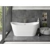 Mexen Montana cadă freestanding 150 x 75 cm, alb, supraplin finisat cu nichel - 52011507500-97